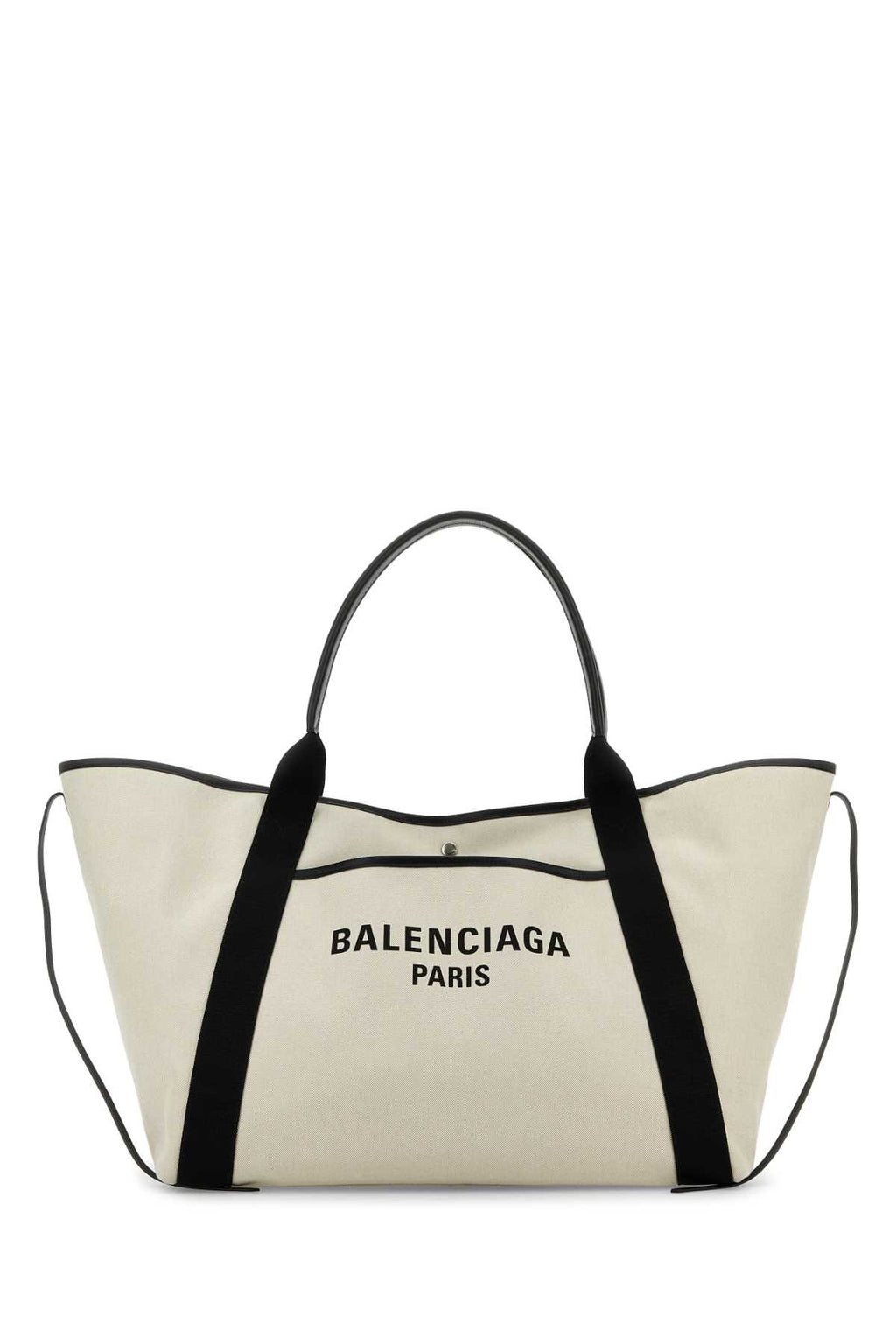BALENCIAGA NAVY REVAMP TOTE L For Women Exterior: 100% Cotton Lining: 100% Cotton Finishing: Silver metal