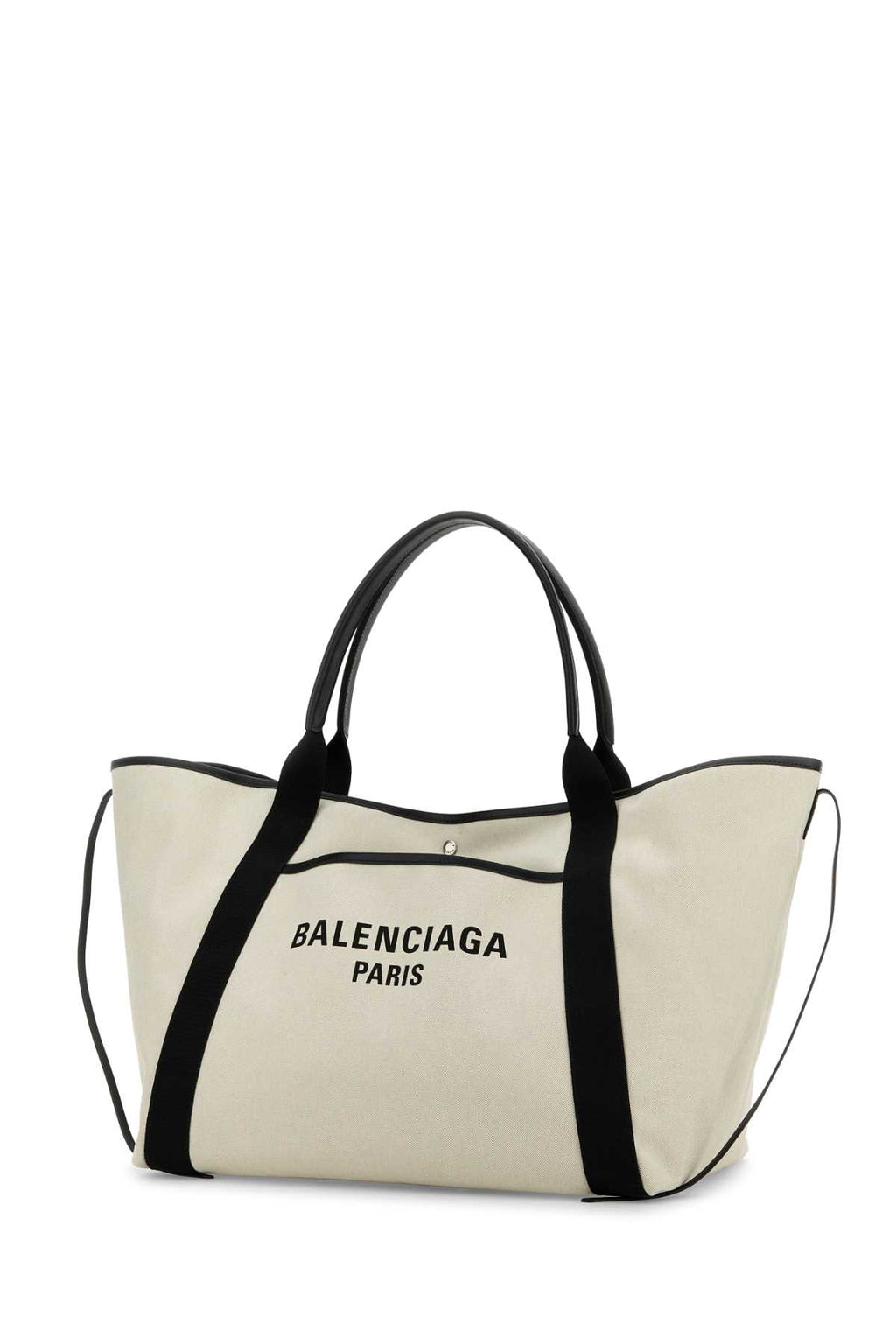 BALENCIAGA NAVY REVAMP TOTE L For Women Exterior: 100% Cotton Lining: 100% Cotton Finishing: Silver metal