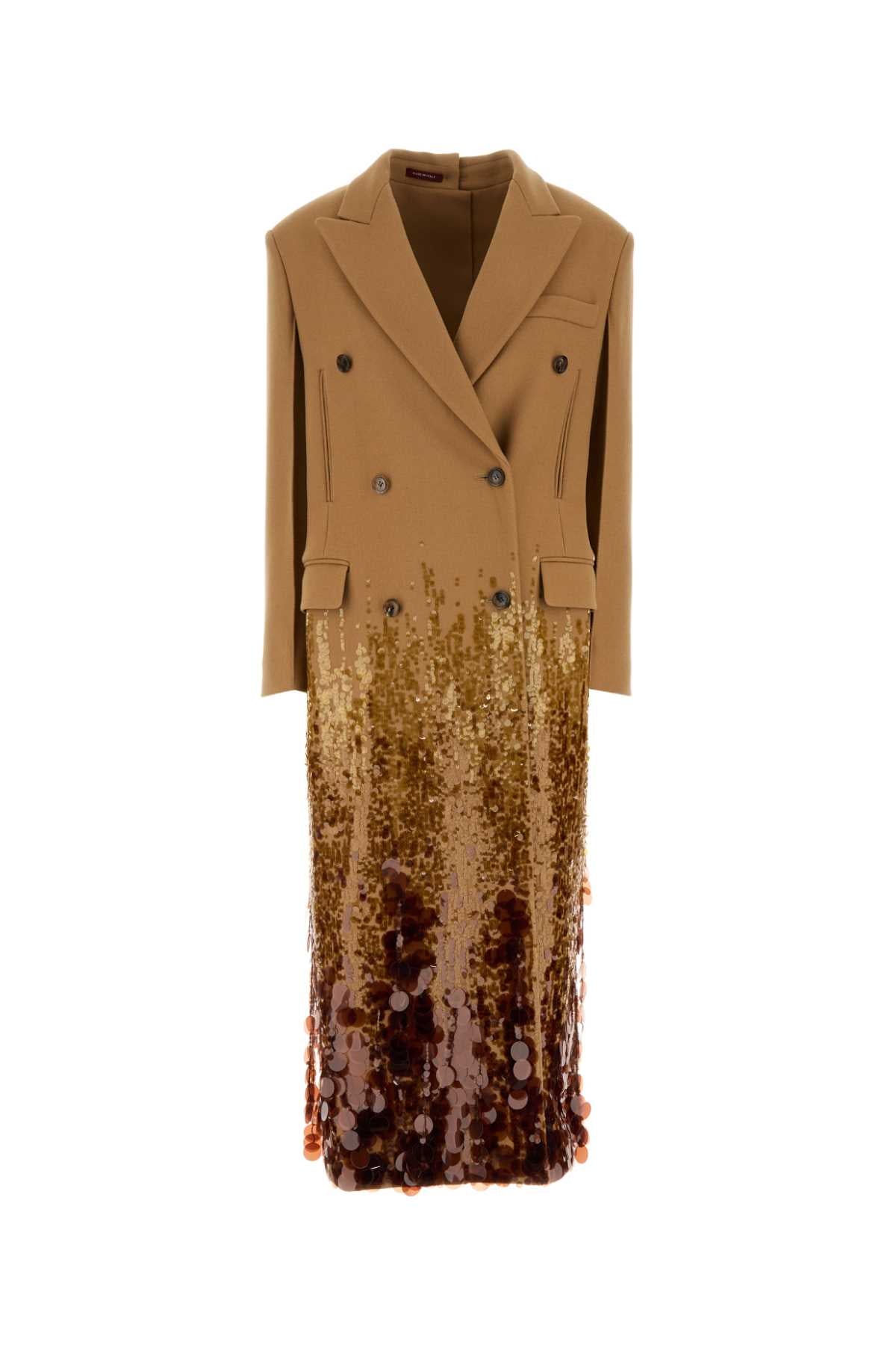 GUCCI COAT WOOL BATAVIA W/HORN For Women Exterior: 100% Wool Lining: 100% Viscose