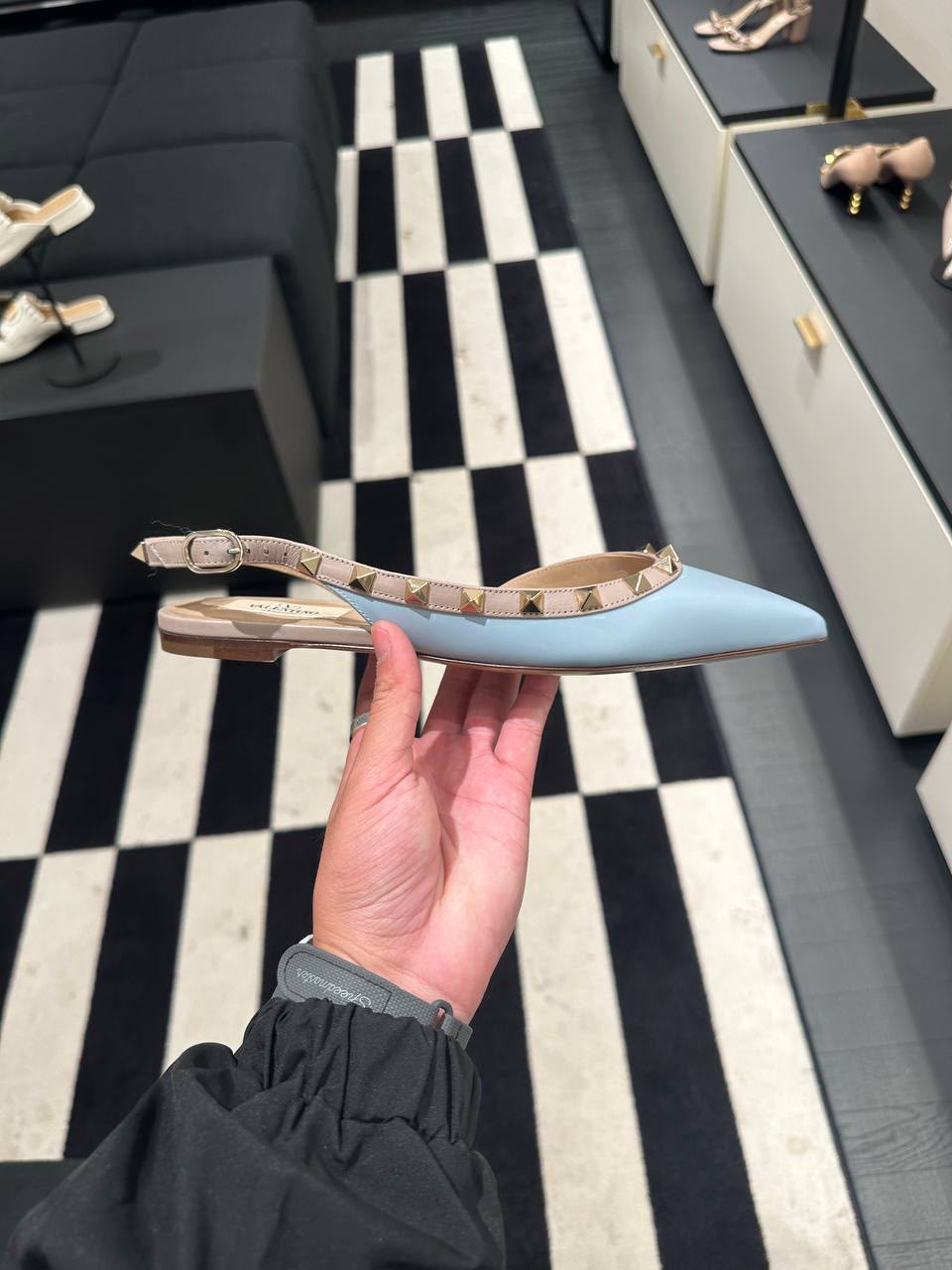 Garavani Rockstud Slingback Flat