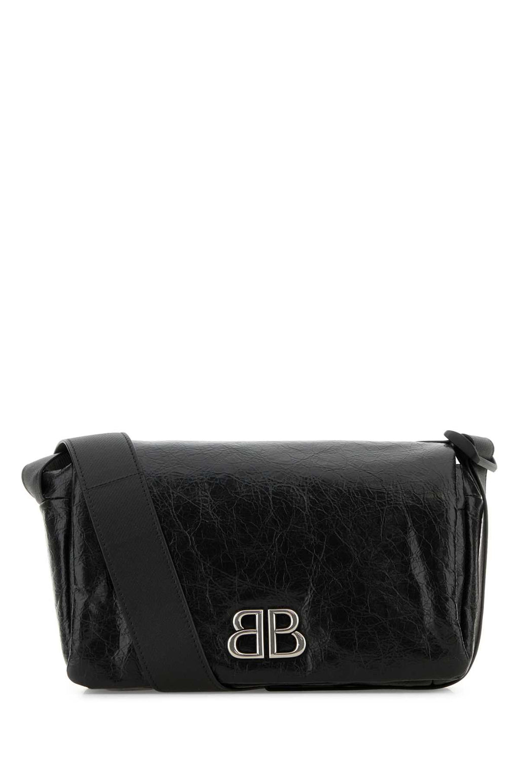 BALENCIAGA MONACO FLAP MES S For Men Exterior: 100% Calf Lining: 100% Fabric Finishing: Silver metal