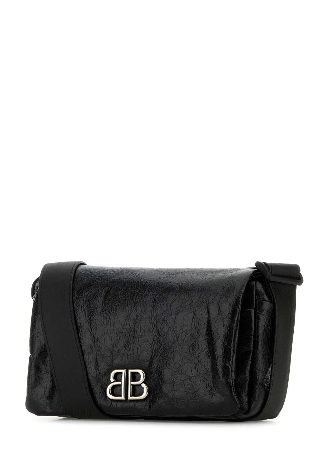 BALENCIAGA MONACO FLAP MES S For Men Exterior: 100% Calf Lining: 100% Fabric Finishing: Silver metal
