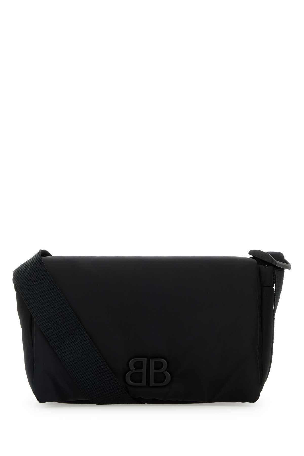 BALENCIAGA MONACO FLAP MESSENGER S For Men Exterior: 100% Nylon Lining: 100% Fabric Finishing: Enameled metal