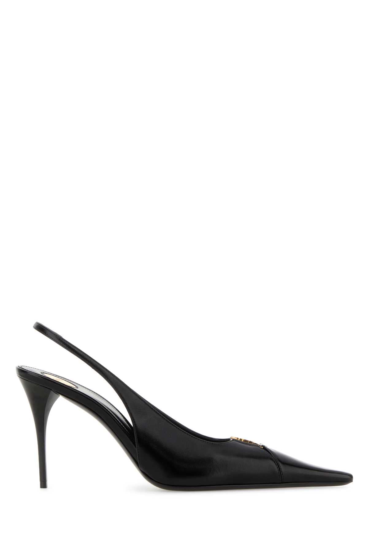 SAINT LAURENT BABYLONE 90 PUM For Women Exterior: 100% Leather Interior: 100% Leather Sole: Leather
