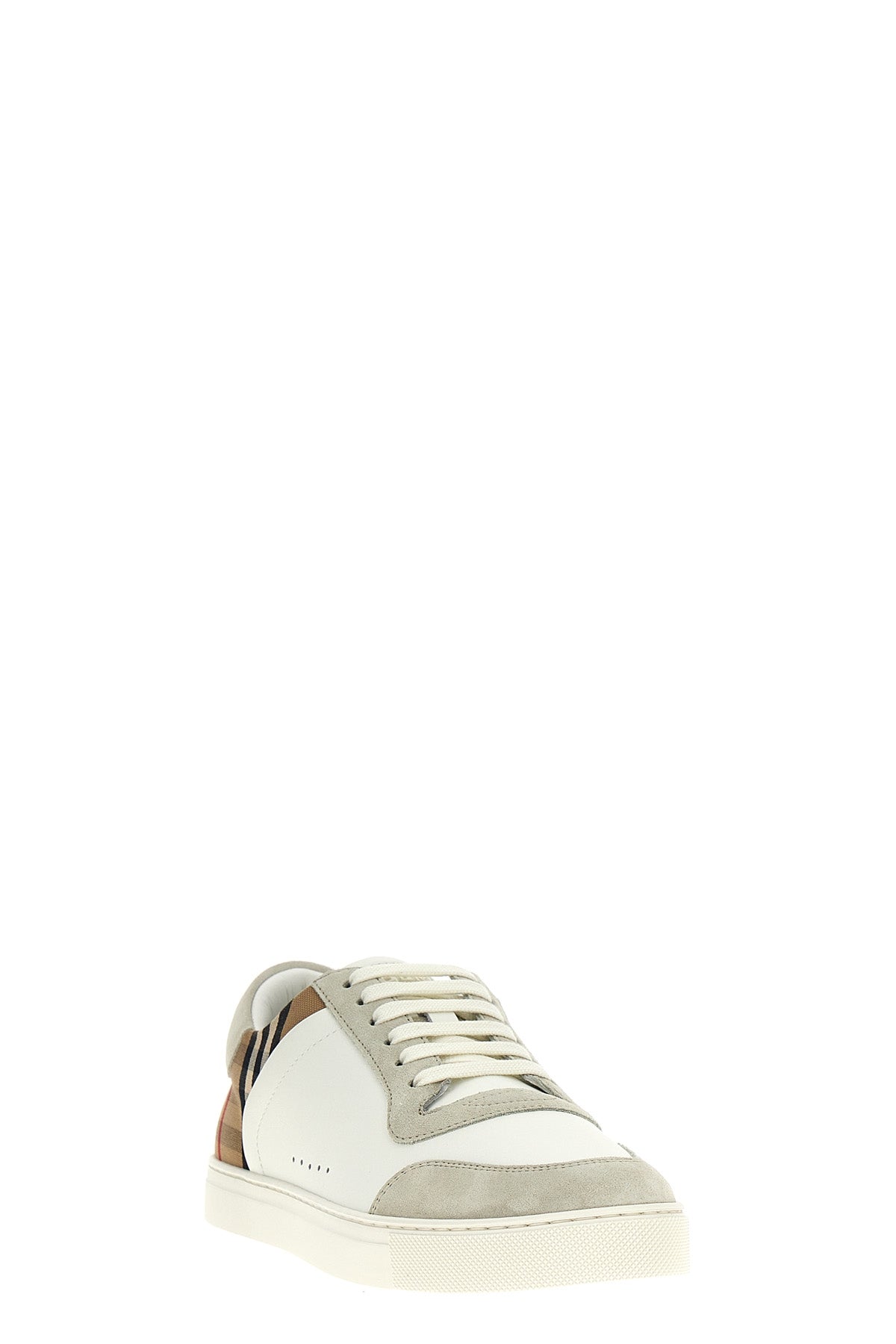 BURBERRY Check sneakers For Men 74% leather, 26% cotton