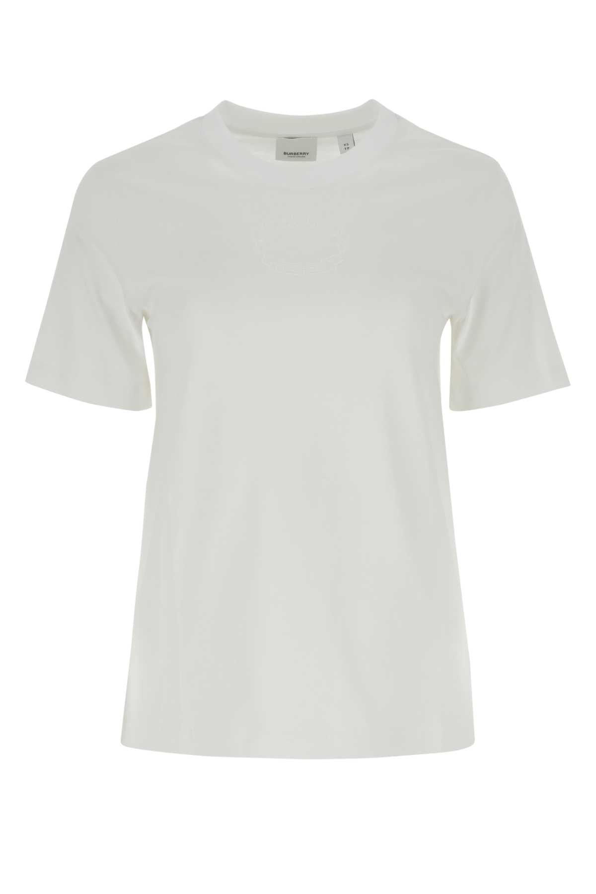 BURBERRY T-SHIRT For Women Exterior: 100% Cotton