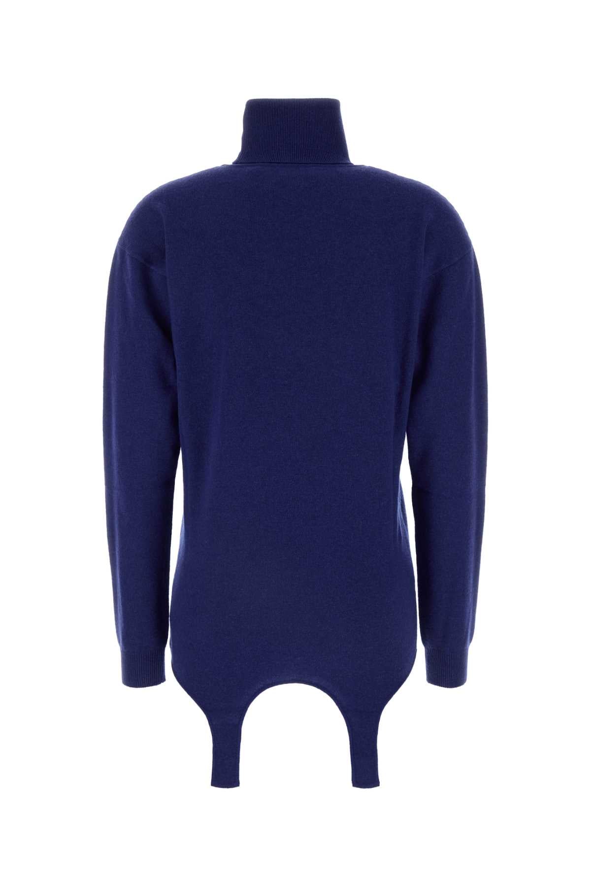 SAINT LAURENT PULL COL ROULE DETAIL PORTE-JA For Women Exterior: 100% Cashmere