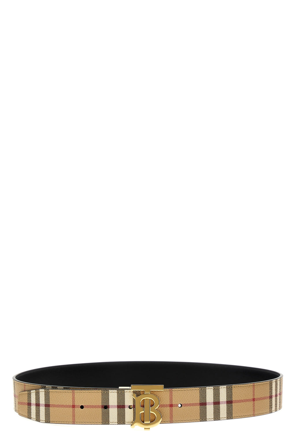 BURBERRY 'TB' reversible belt For Men 71% polyurethane 16% polyester 12% cotton 1% ac