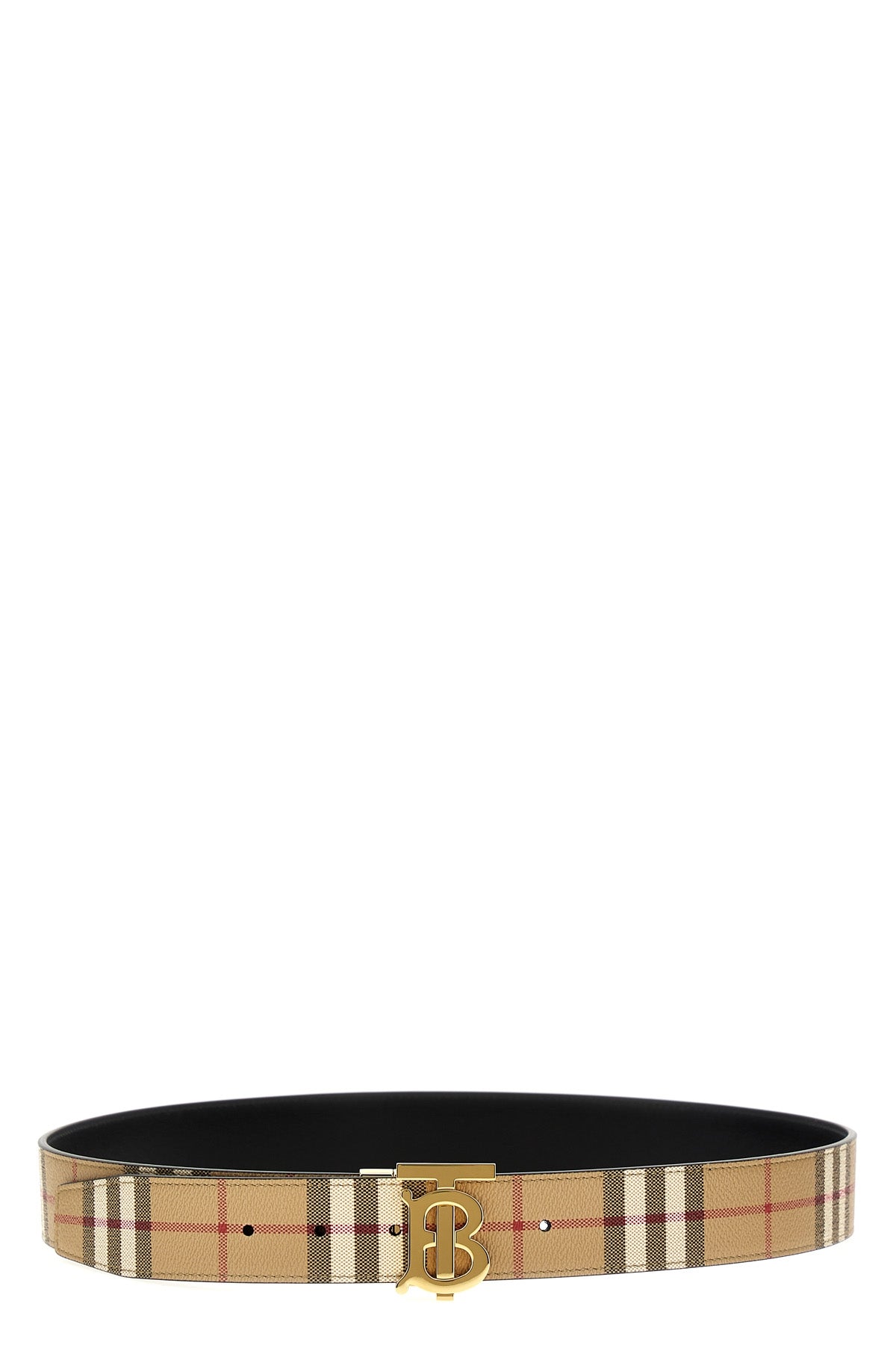 BURBERRY 'TB' reversible belt For Men 71% polyurethane 16% polyester 12% cotton 1% ac