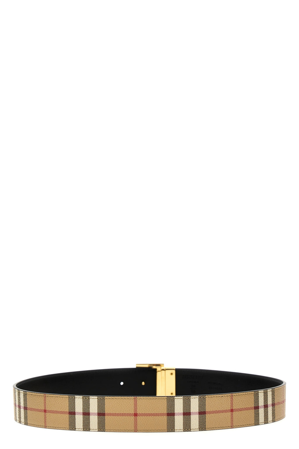 BURBERRY 'TB' reversible belt For Men 71% polyurethane 16% polyester 12% cotton 1% ac