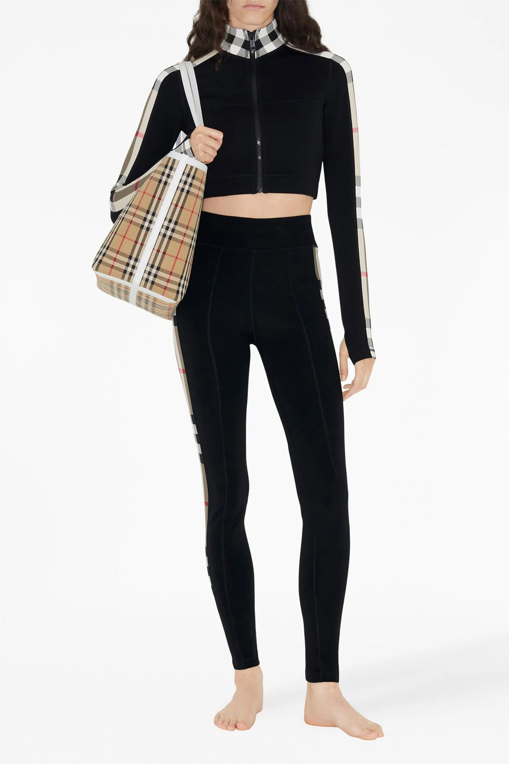 BURBERRY 'Cynthia' sweatshirt For Women 86% polyamide, 14% elastane