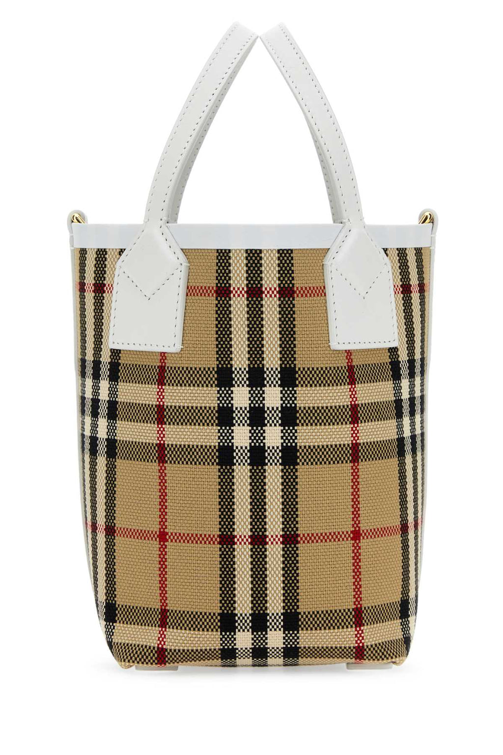 BURBERRY PORTAFOGLIO For Women Exterior: 100% Cotton 100% Calf Finishing: Golden metal