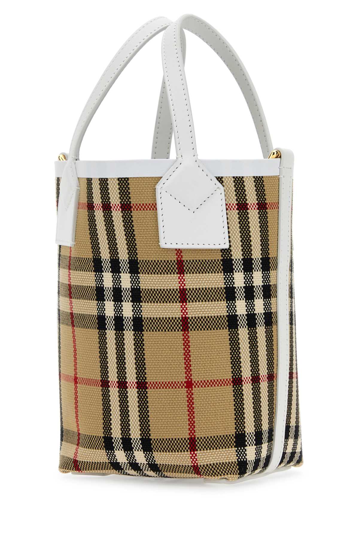BURBERRY PORTAFOGLIO For Women Exterior: 100% Cotton 100% Calf Finishing: Golden metal