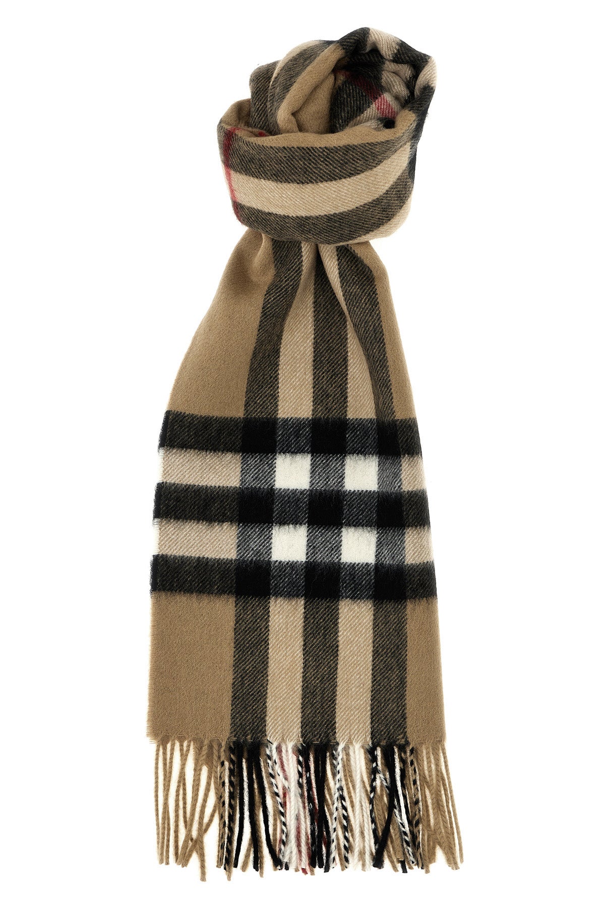 BURBERRY Check cashmere scarf For Men 100% cashmere