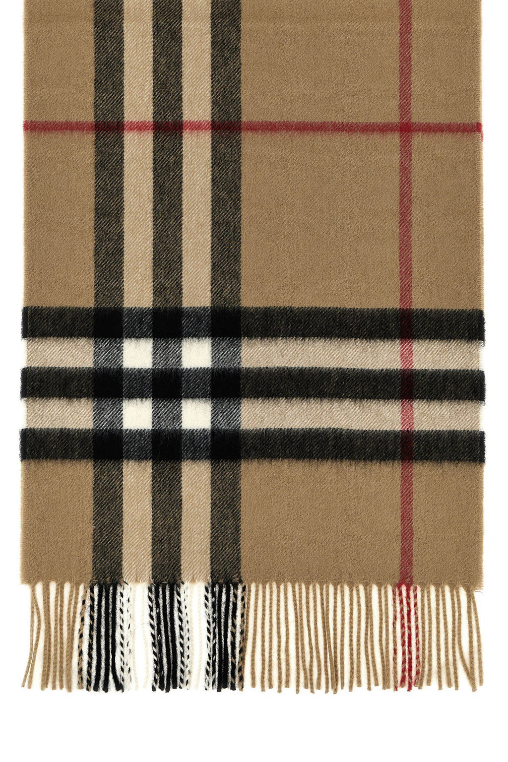 BURBERRY Check cashmere scarf For Men 100% cashmere