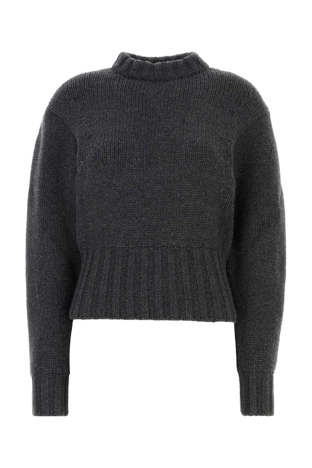 ALEXANDER MCQUEEN JERSEY ST CREWNK KNT For Women Exterior: 90% Wool 7% Cashmere 2% Nylon 1% Elastane