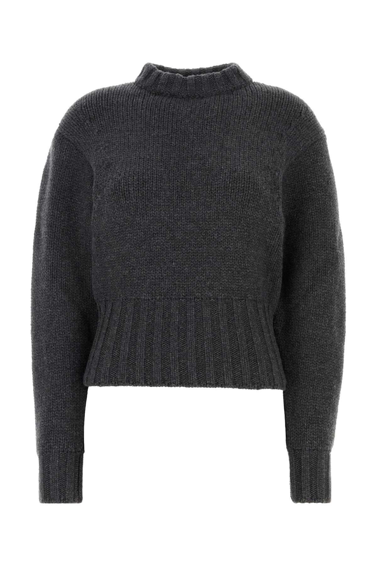 ALEXANDER MCQUEEN JERSEY ST CREWNK KNT For Women Exterior: 90% Wool 7% Cashmere 2% Nylon 1% Elastane
