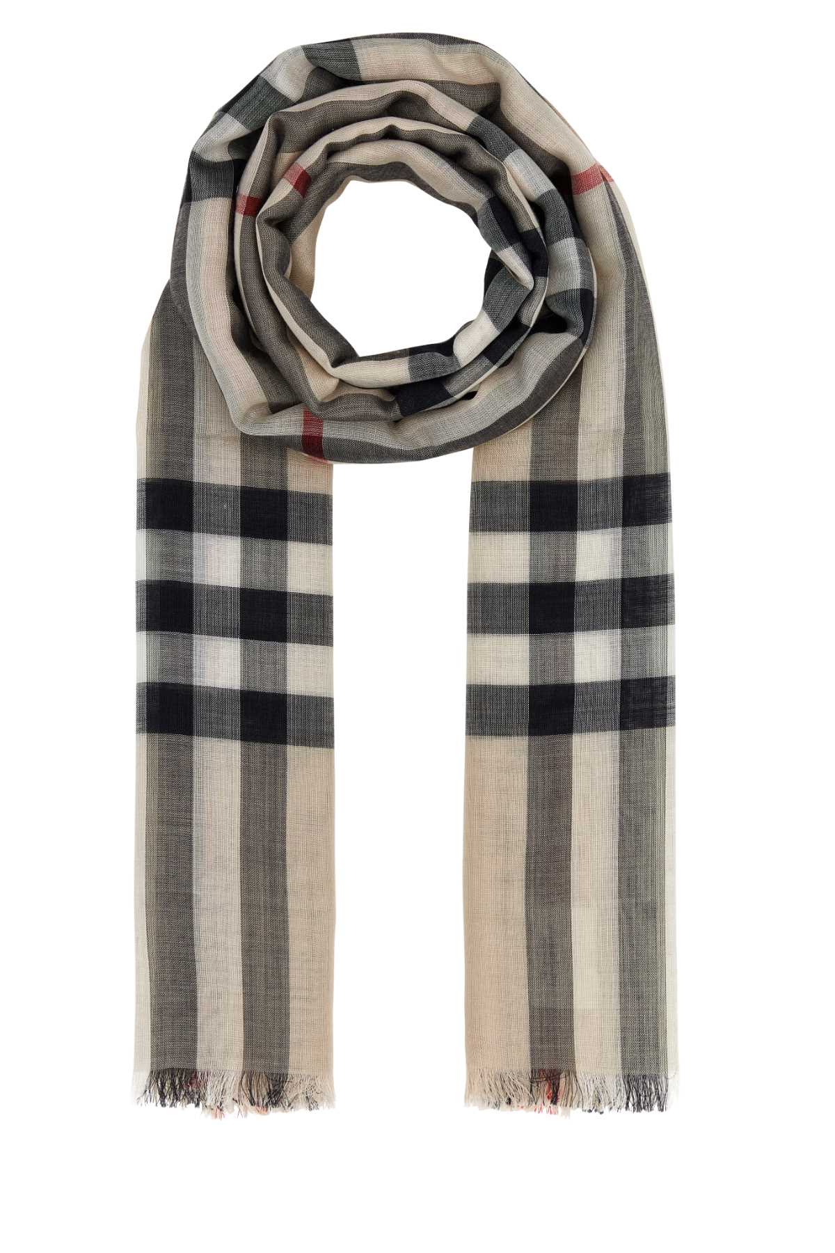 BURBERRY SCIARPA For UNISEX 51%WOOL 49%MULBERRY SILK