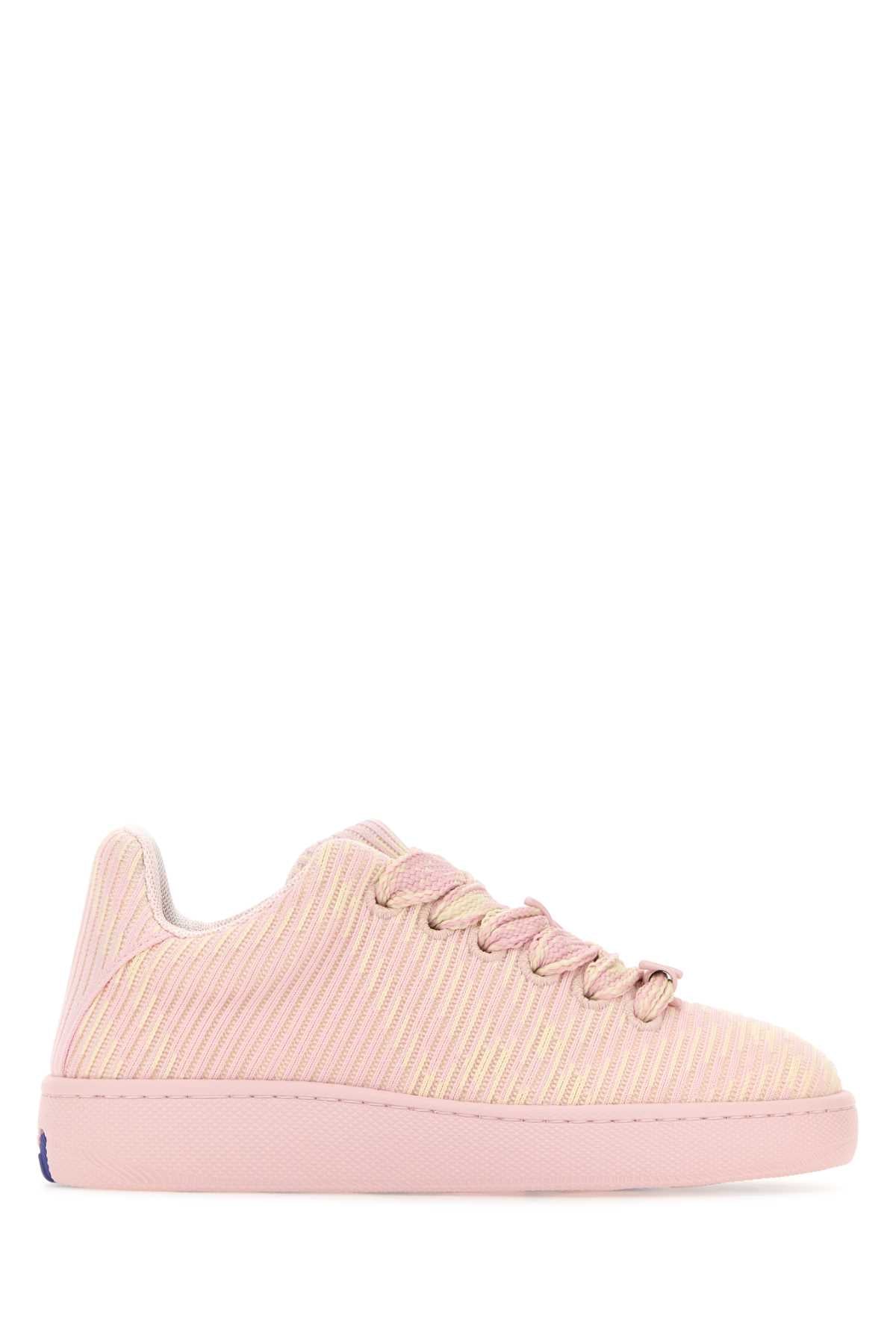 BURBERRY SNEAKERS For Women Exterior: 100% Fabric Interior: 100% Fabric 100% Leather Sole: Rubber