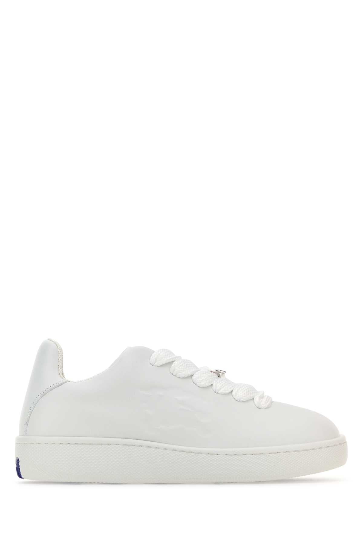 BURBERRY SNEAKERS For Women Exterior: 100% Calf Interior: 100% Fabric 100% Leather Sole: 100% Rubber