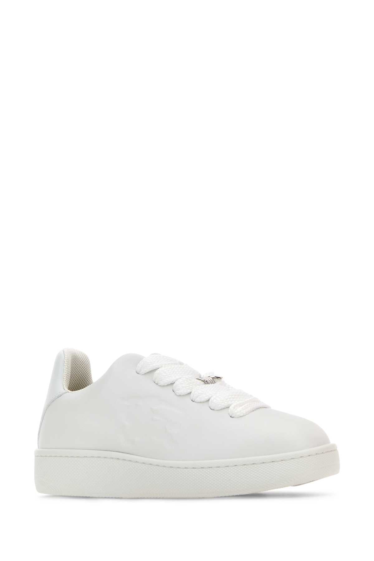 BURBERRY SNEAKERS For Women Exterior: 100% Calf Interior: 100% Fabric 100% Leather Sole: 100% Rubber