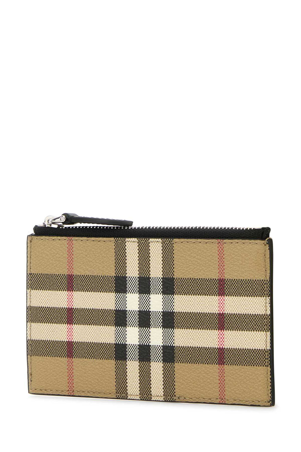 BURBERRY PORTAFOGLIO For Men Exterior: 55% Polyurethane 25% Polyester 20% Cotton 100% Calf Finishing: Silver metal