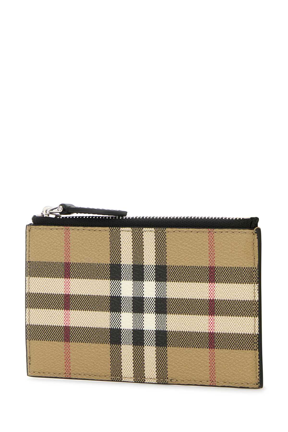 BURBERRY PORTAFOGLIO For Men Exterior: 55% Polyurethane 25% Polyester 20% Cotton 100% Calf Finishing: Silver metal