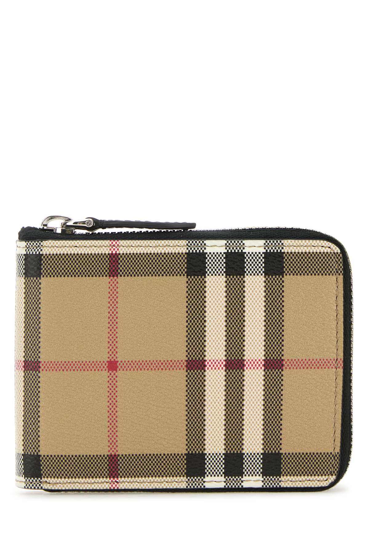 BURBERRY PORTAFOGLIO For Men Exterior:55% Nylon 25% Polyester 20% Cotton Finishing: Silver metal