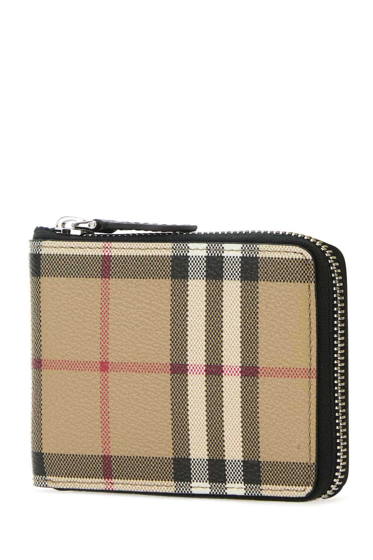 BURBERRY PORTAFOGLIO For Men Exterior:55% Nylon 25% Polyester 20% Cotton Finishing: Silver metal