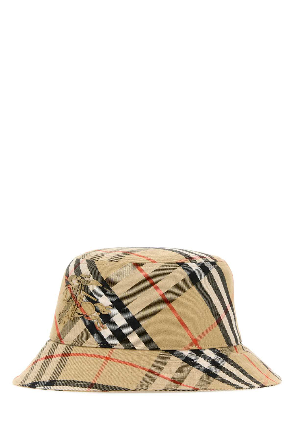 BURBERRY MH BIAS CHECK BUCKET For Men Exterior: 66% Polyester 34% Cotton