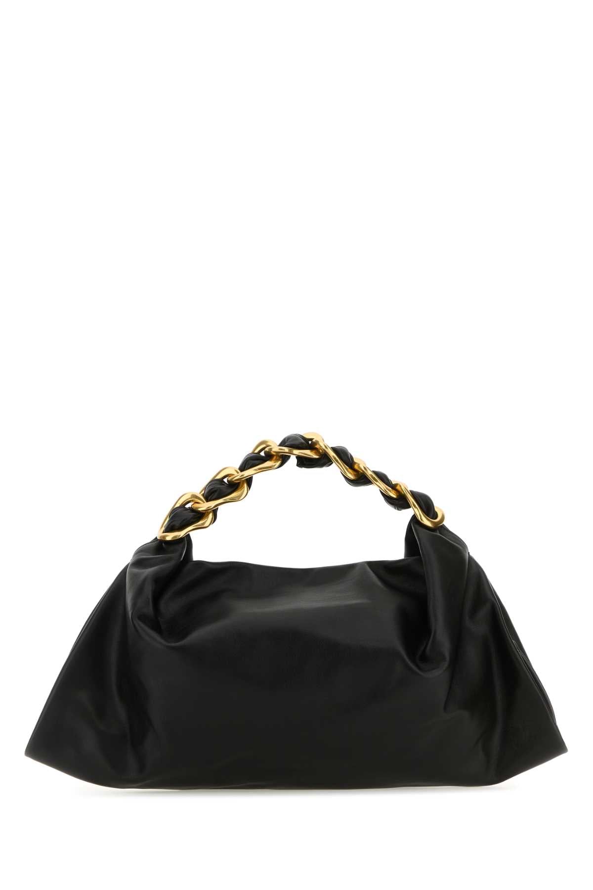 BURBERRY LL MEDIUM SWAN BAG SLT For Women Exterior: 100% Calf Lining: 100% Calf Finishing: Antiqued golden metal