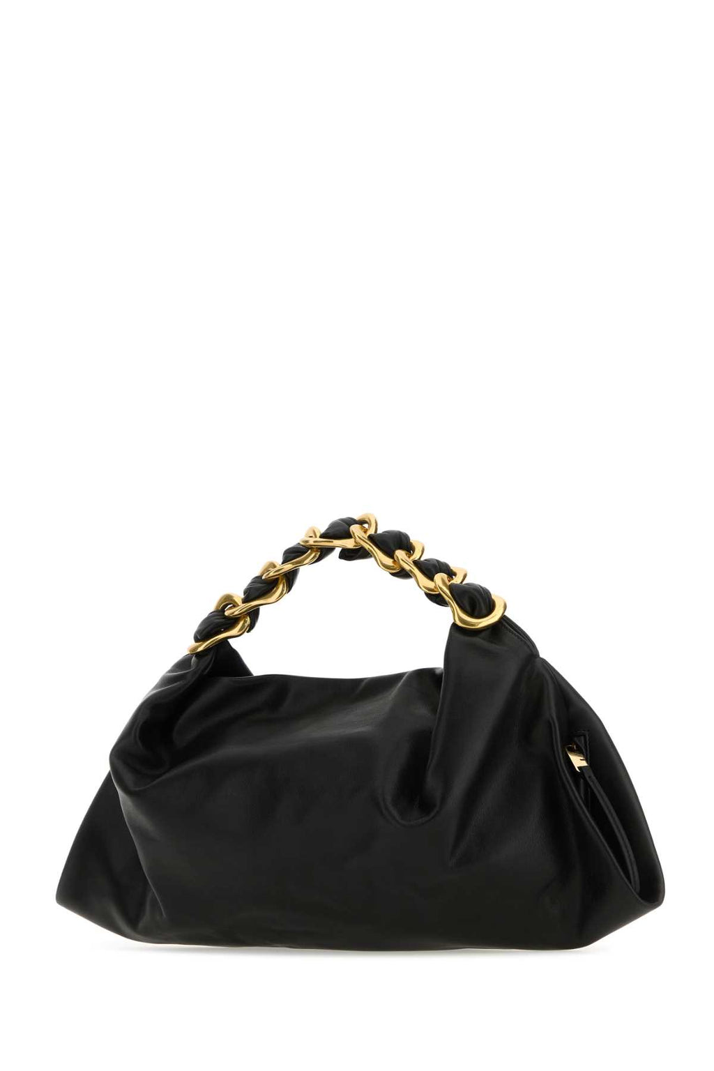 BURBERRY LL MEDIUM SWAN BAG SLT For Women Exterior: 100% Calf Lining: 100% Calf Finishing: Antiqued golden metal