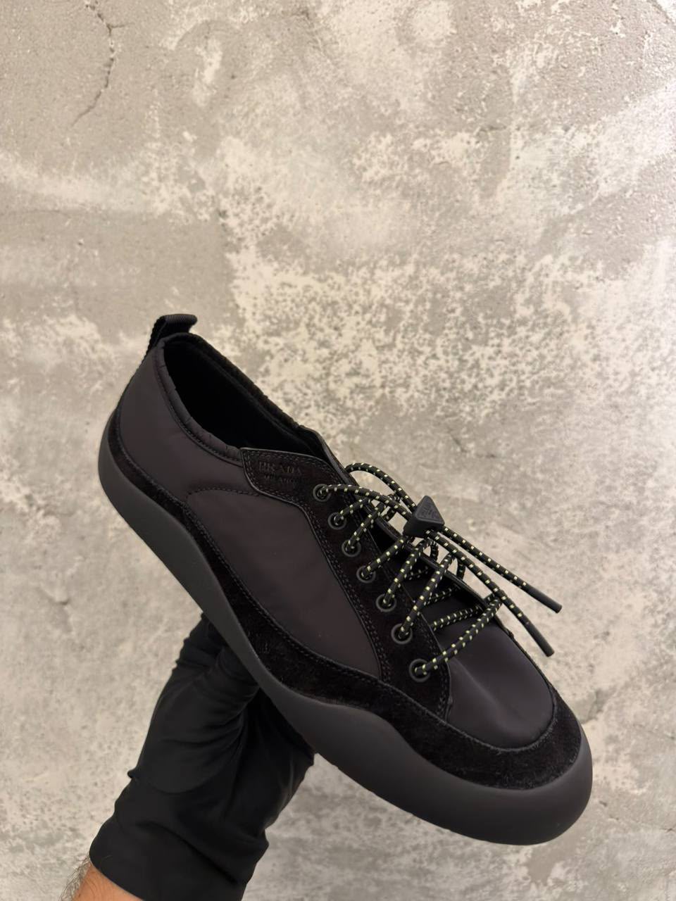 Downtown Leather and Mesh Sneakers
