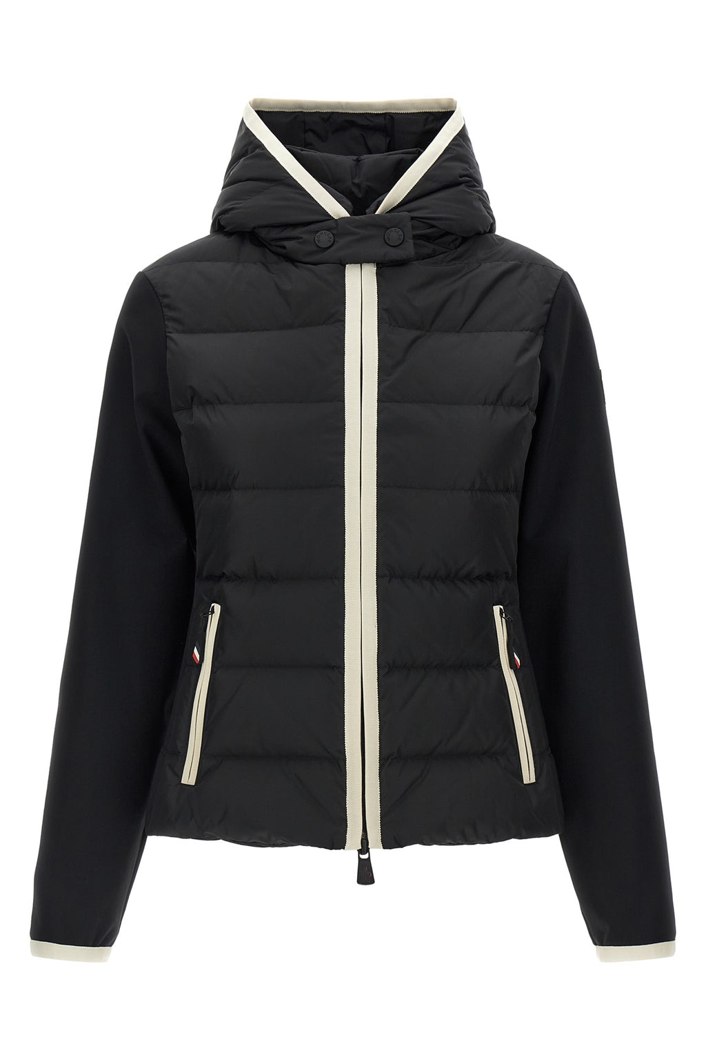 'Padded Zip-Up' cardigan