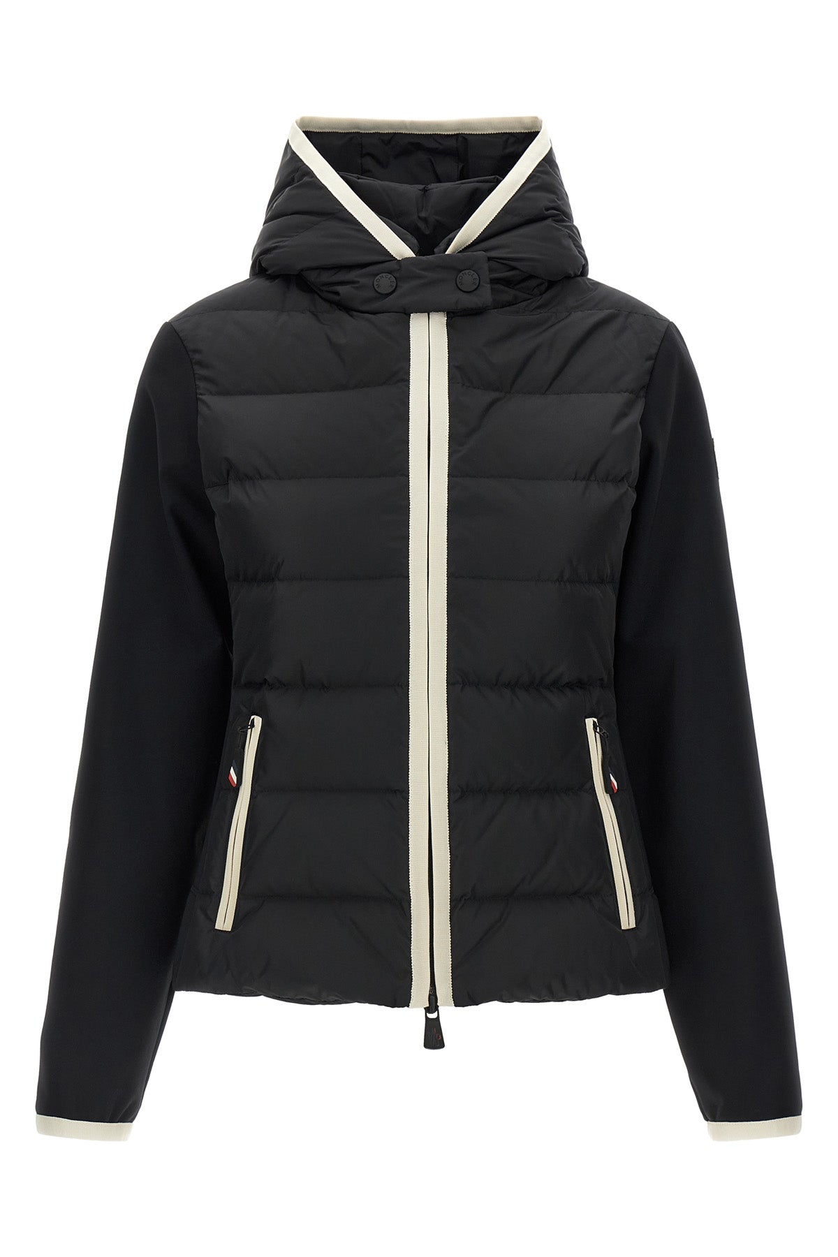 'Padded Zip-Up' cardigan