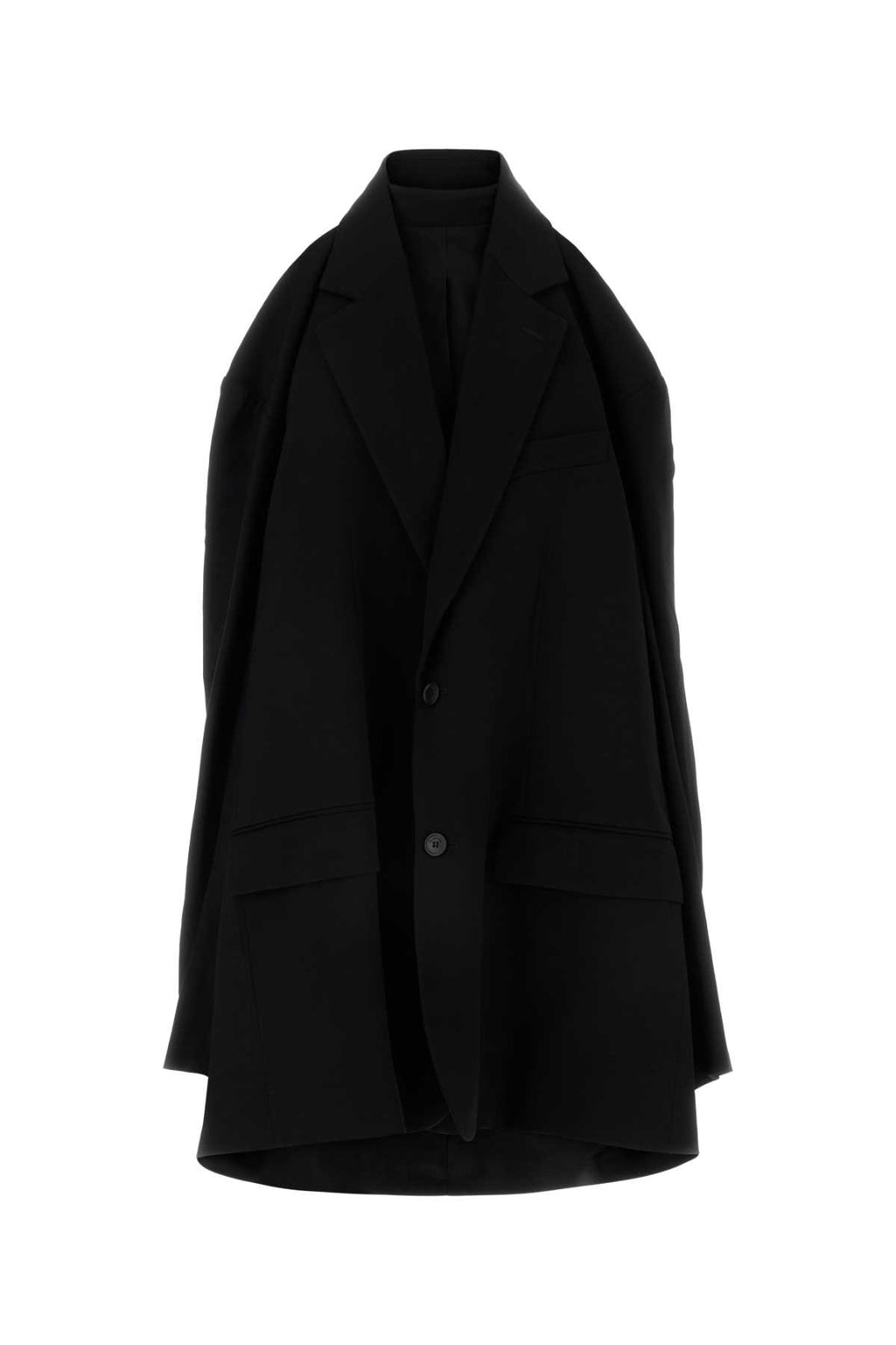 BALENCIAGA SUSPENDED DRESS For Women Exterior: 54% Viscose 46% Wool Lining: 100% Viscose