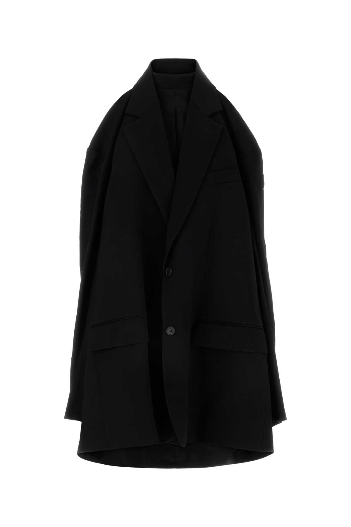 BALENCIAGA SUSPENDED DRESS For Women Exterior: 54% Viscose 46% Wool Lining: 100% Viscose