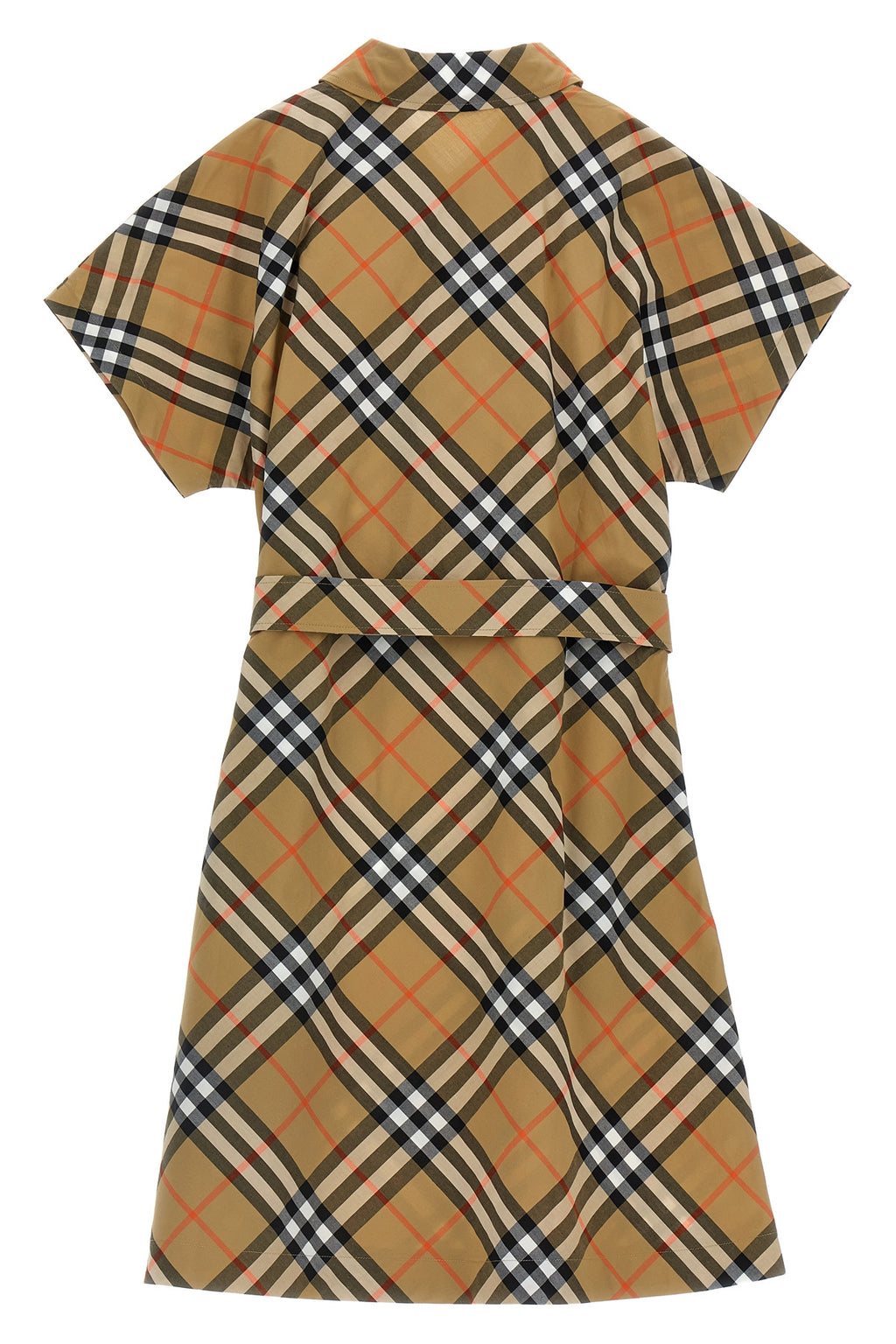 BURBERRY Check chemisier dress For Baby girl 100% cotton