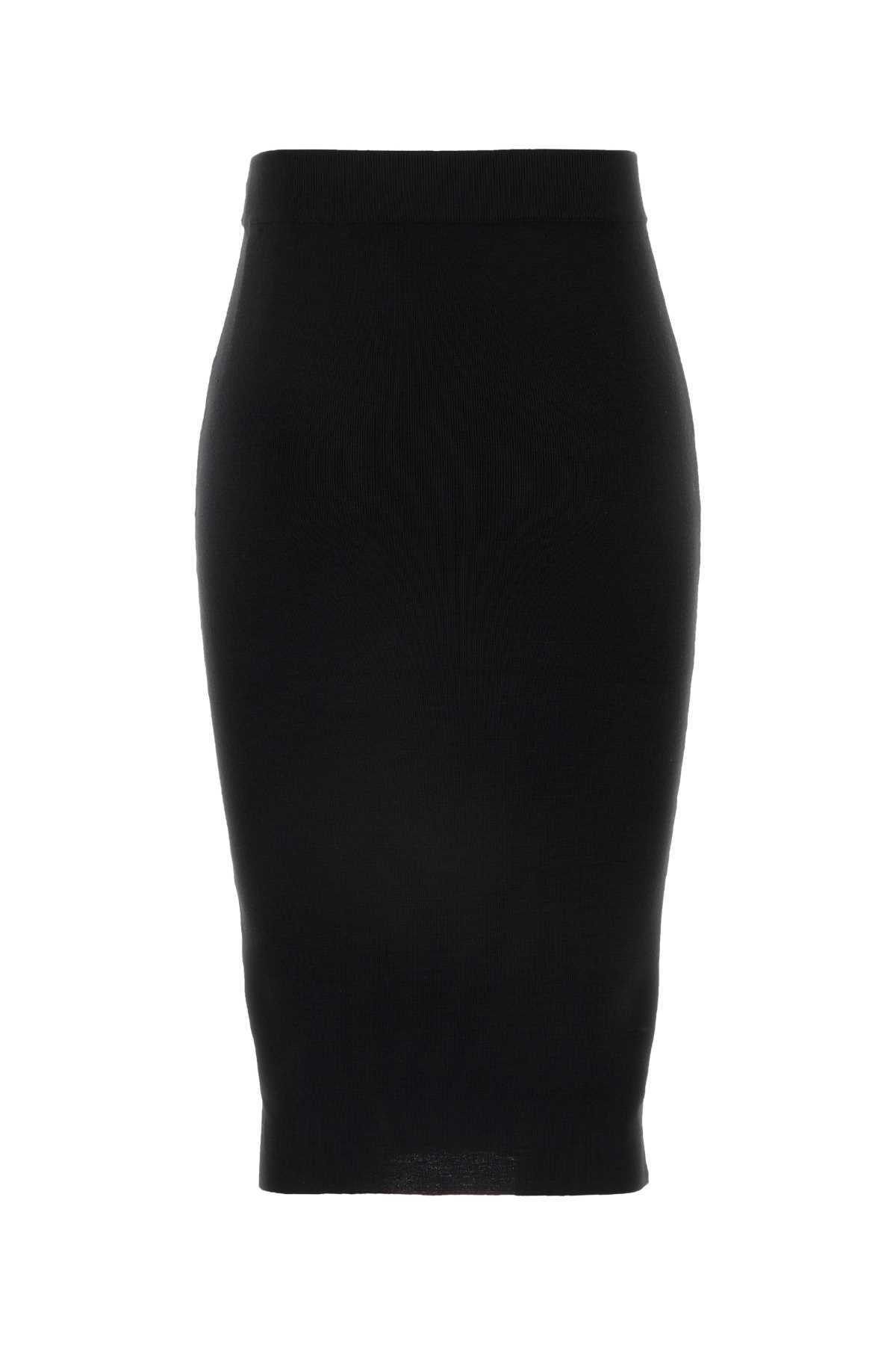 SAINT LAURENT JUPE CRAYTON LAINE COTE For Women Exterior: 100% Wool
