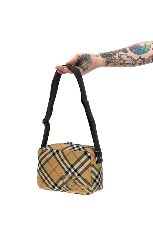 BURBERRY 'Check' crossbody bag For Men 92% polyester, 8% polyurethane