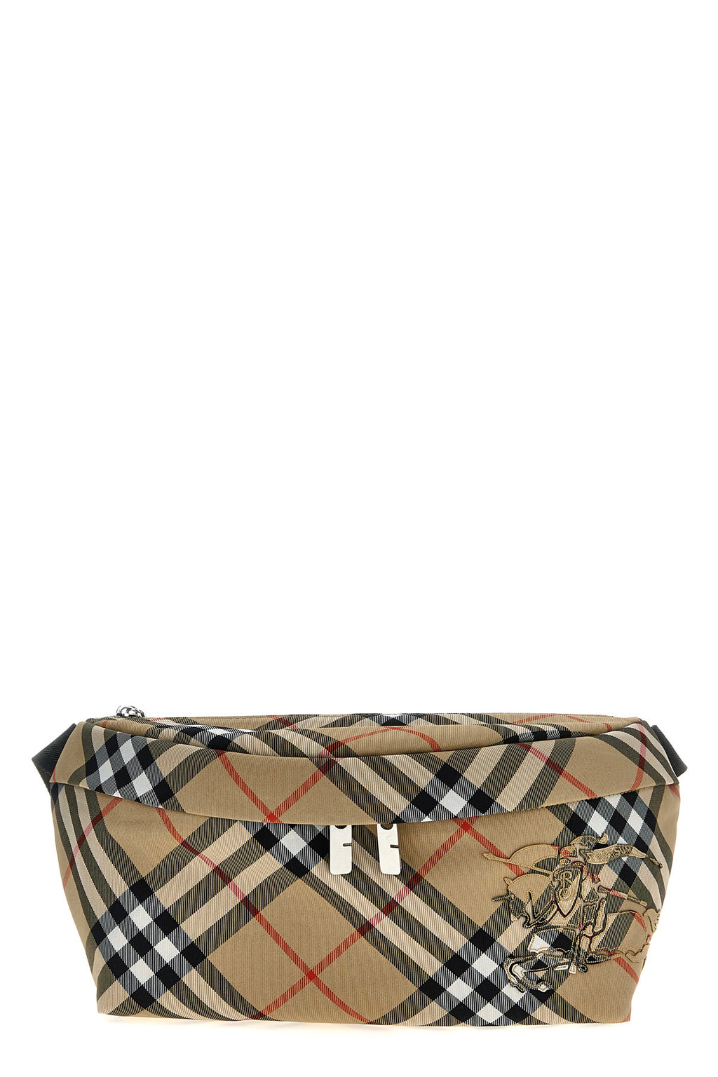 BURBERRY Check waist bag For Men 92% polyester, 8% polyurethane