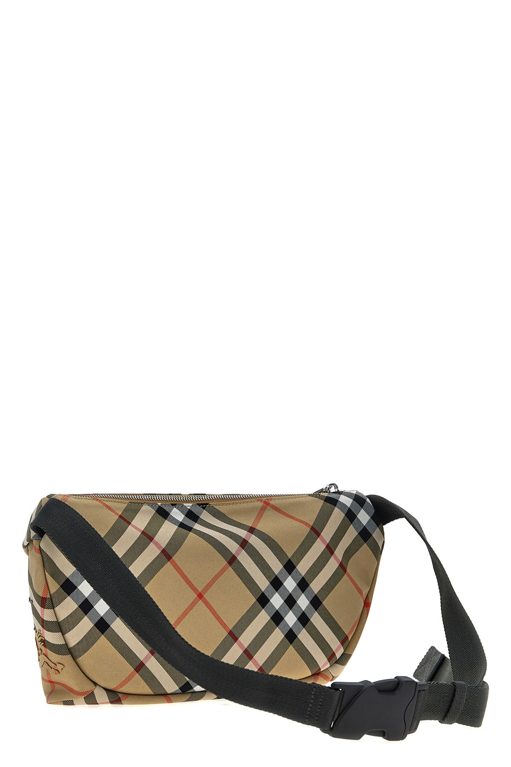 BURBERRY Check waist bag For Men 92% polyester, 8% polyurethane