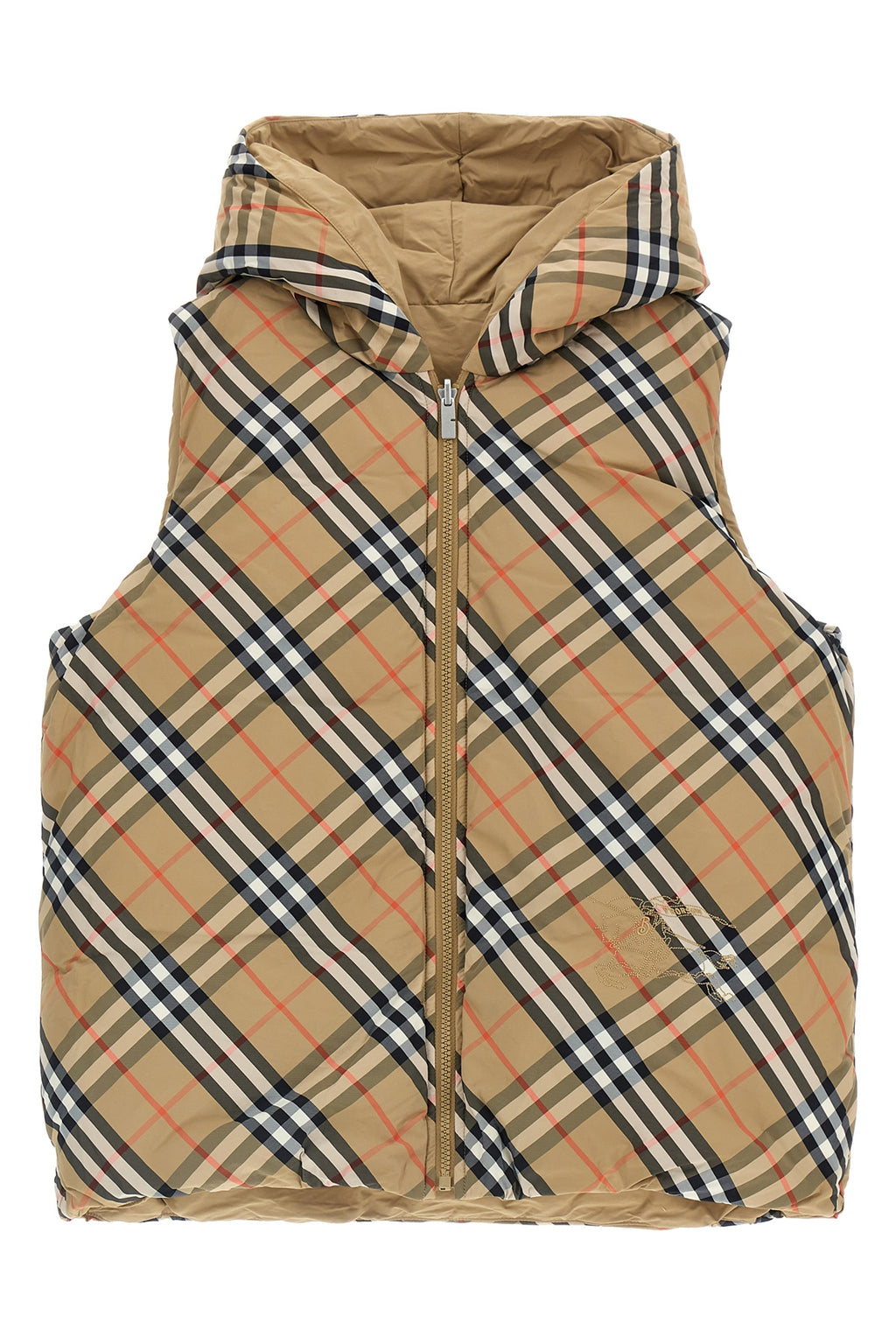 BURBERRY Reversible vest For Unisex baby 100% polyamide
