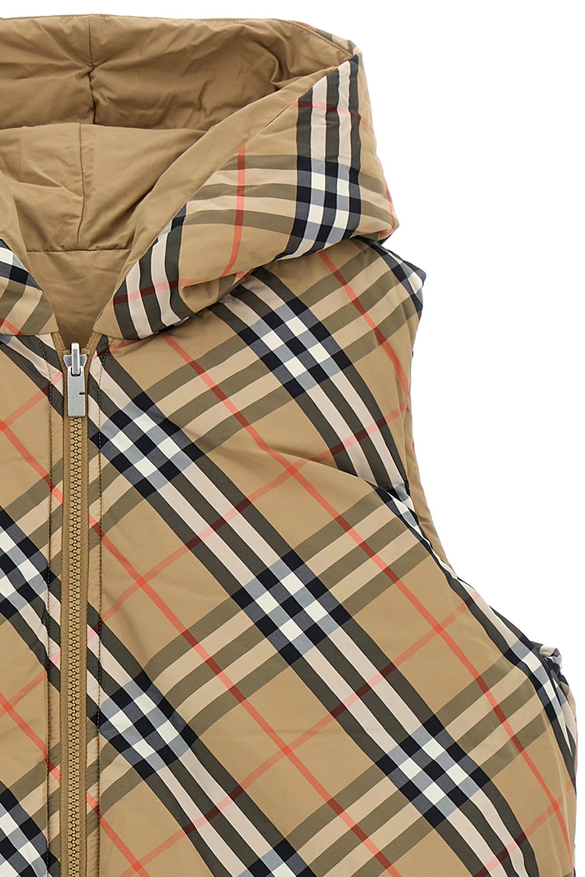 BURBERRY Reversible vest For Unisex baby 100% polyamide