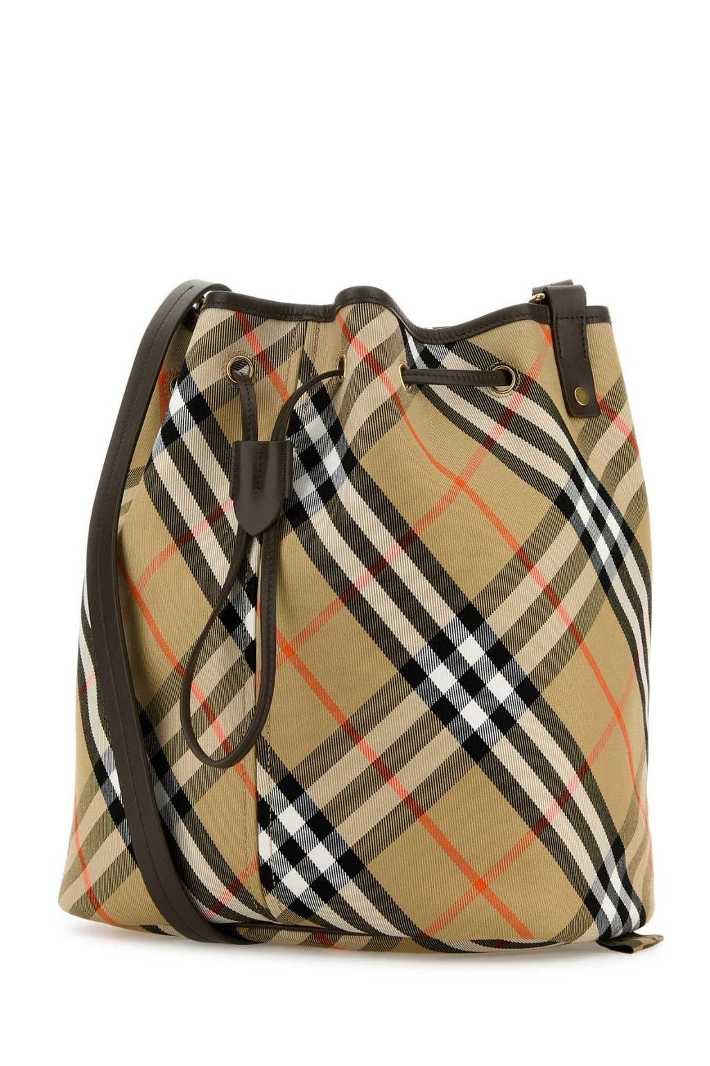 BURBERRY LL MD DRAWSTRING BUCKET CJ1 For Women Exterior: 100% Cotton