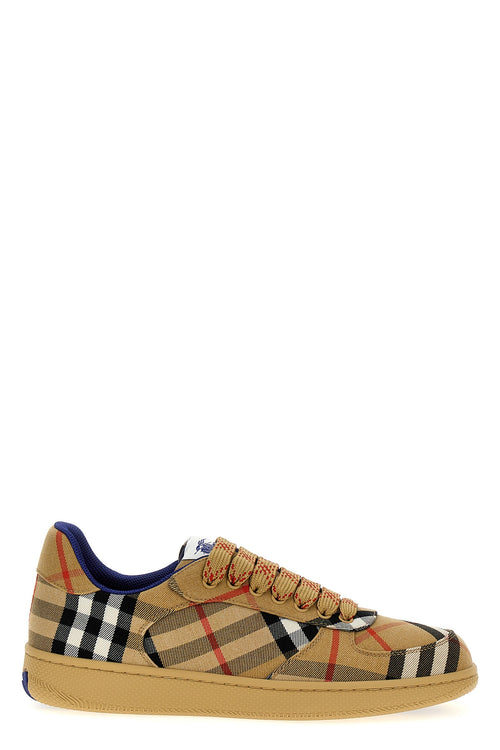 BURBERRY 'Terrace Check' sneakers For Men 65% polyester, 35% cotton