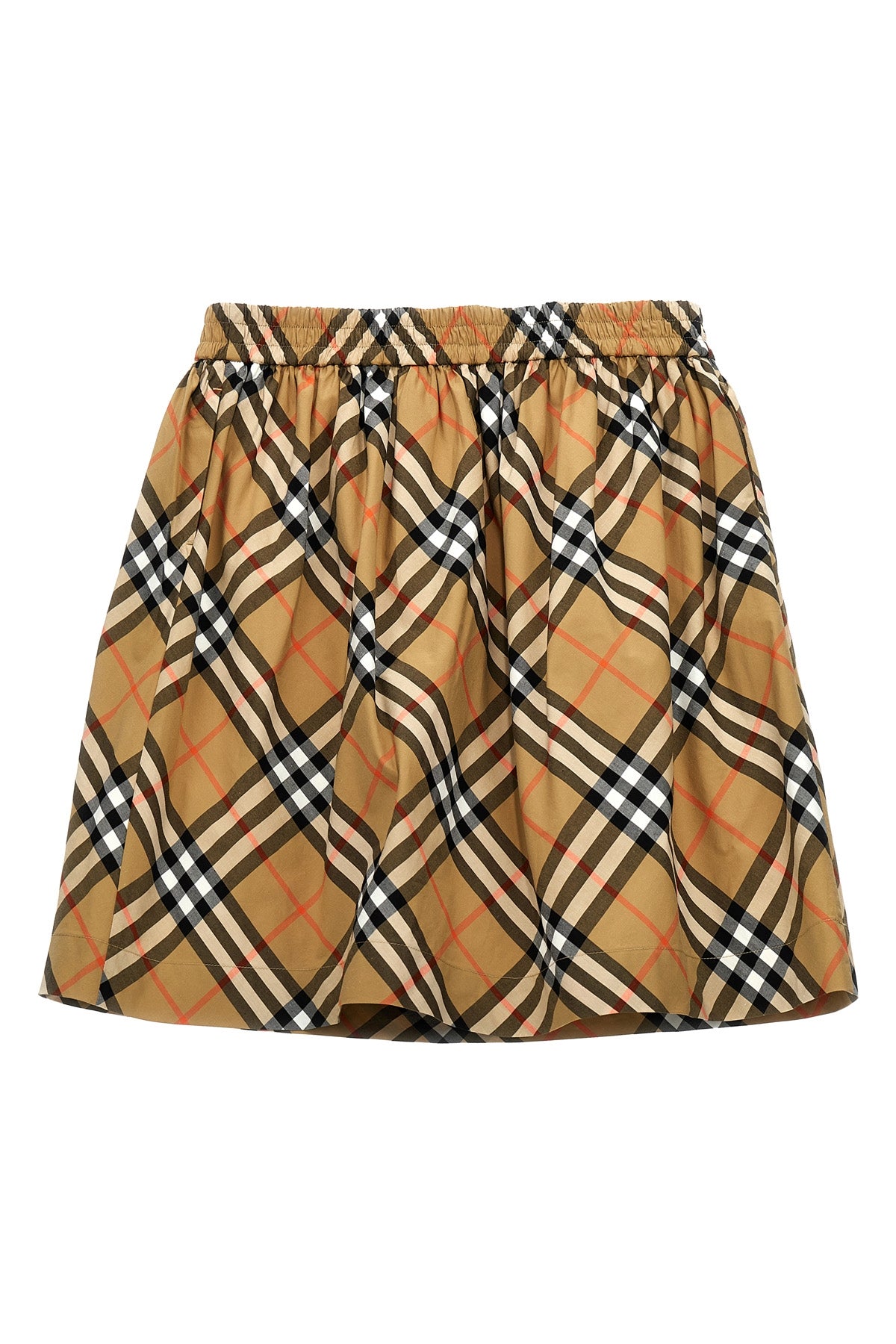 BURBERRY Check cotton skirt For Baby girl 100% cotton