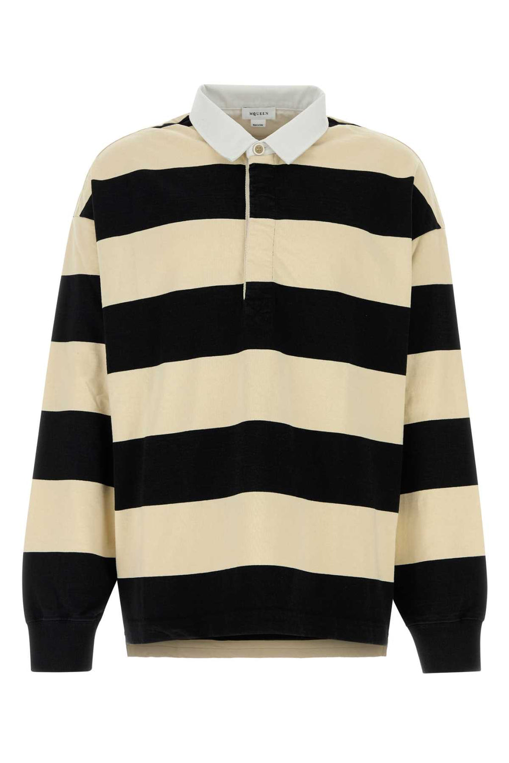 ALEXANDER MCQUEEN OVERSIZED RUGBY POLO For Men Exterior: 100% Cotton