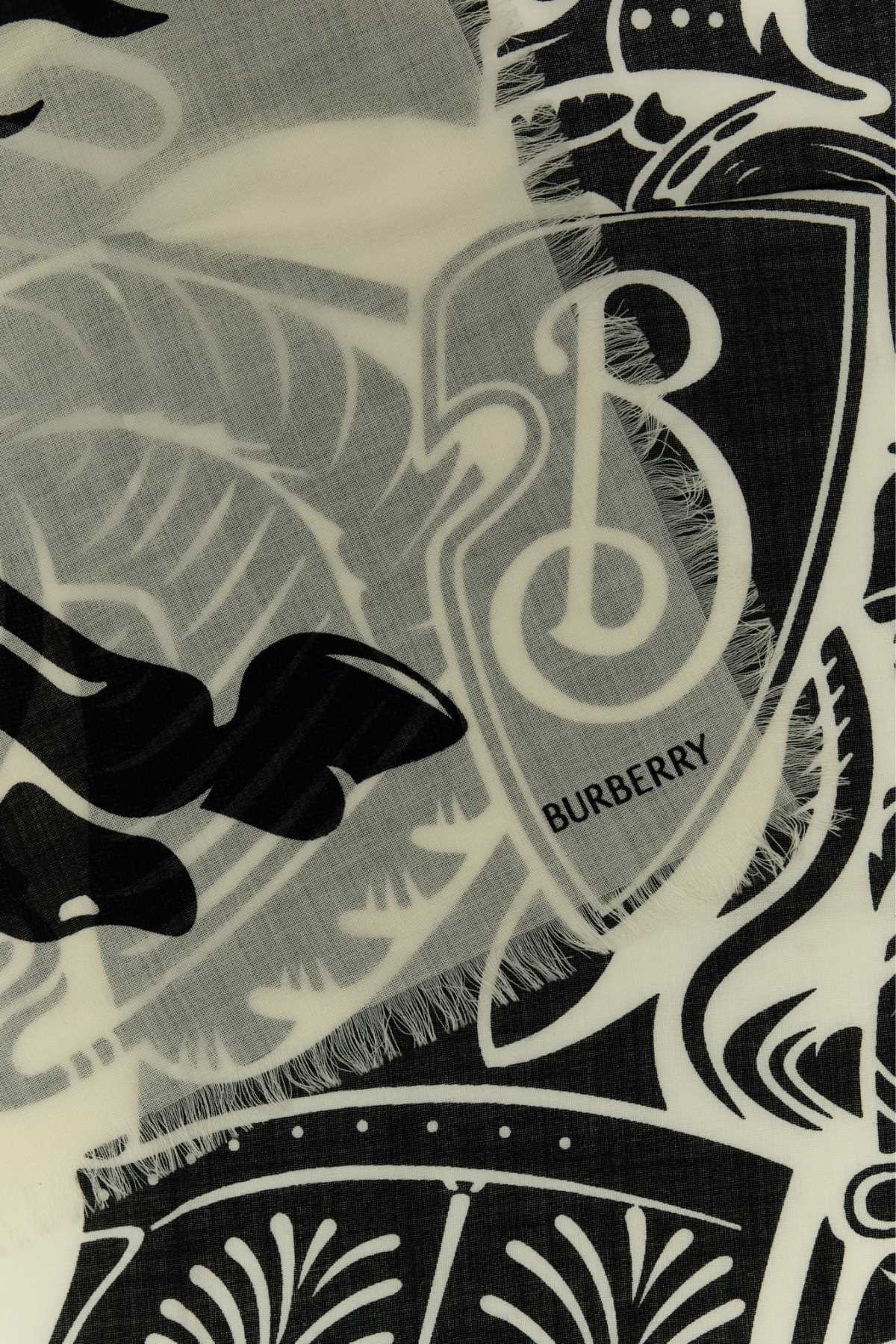 BURBERRY MU LARGE EKD LW SCARF For Men 100%WOOL