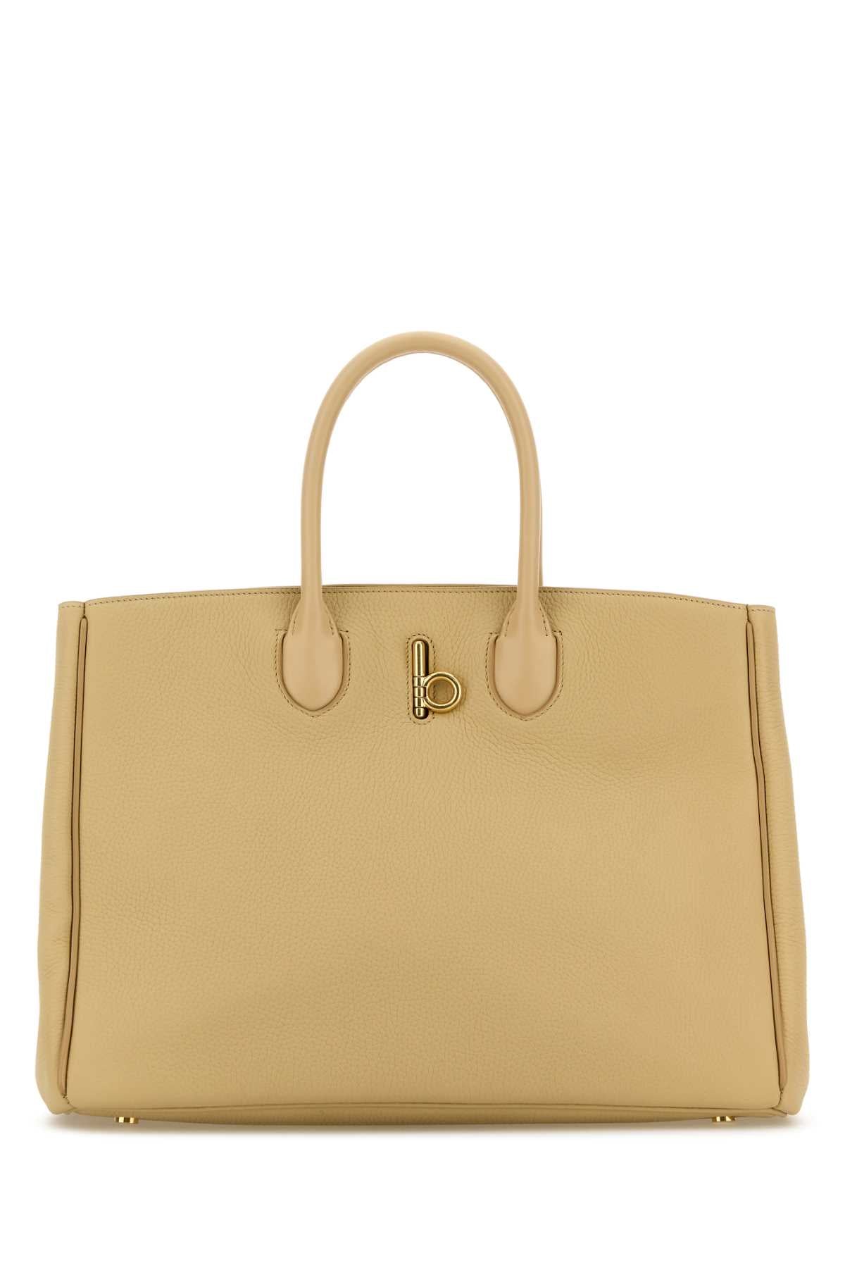 BURBERRY LL M ROCKING HORSE TOTE LGL For Women Exterior: 100% Calf Lining: 100% Suede Finishing: Golden metal